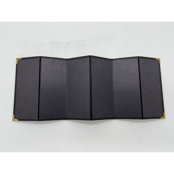 Japanese Folding Screen Seasonal Flowers Birds and Cherry Blossoms 14.6 x 5.5 in - Picture 4 of 4